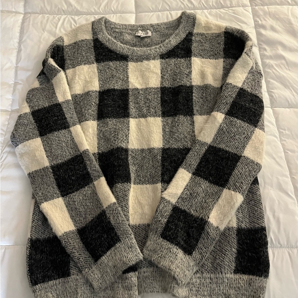 Cyrus Monochrome Fuzzy Knit